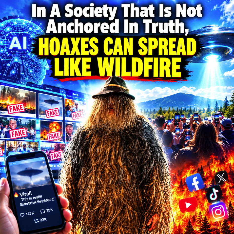 In A Society That Is Not Anchored In Truth, Hoaxes Can Spread Like Wildfire