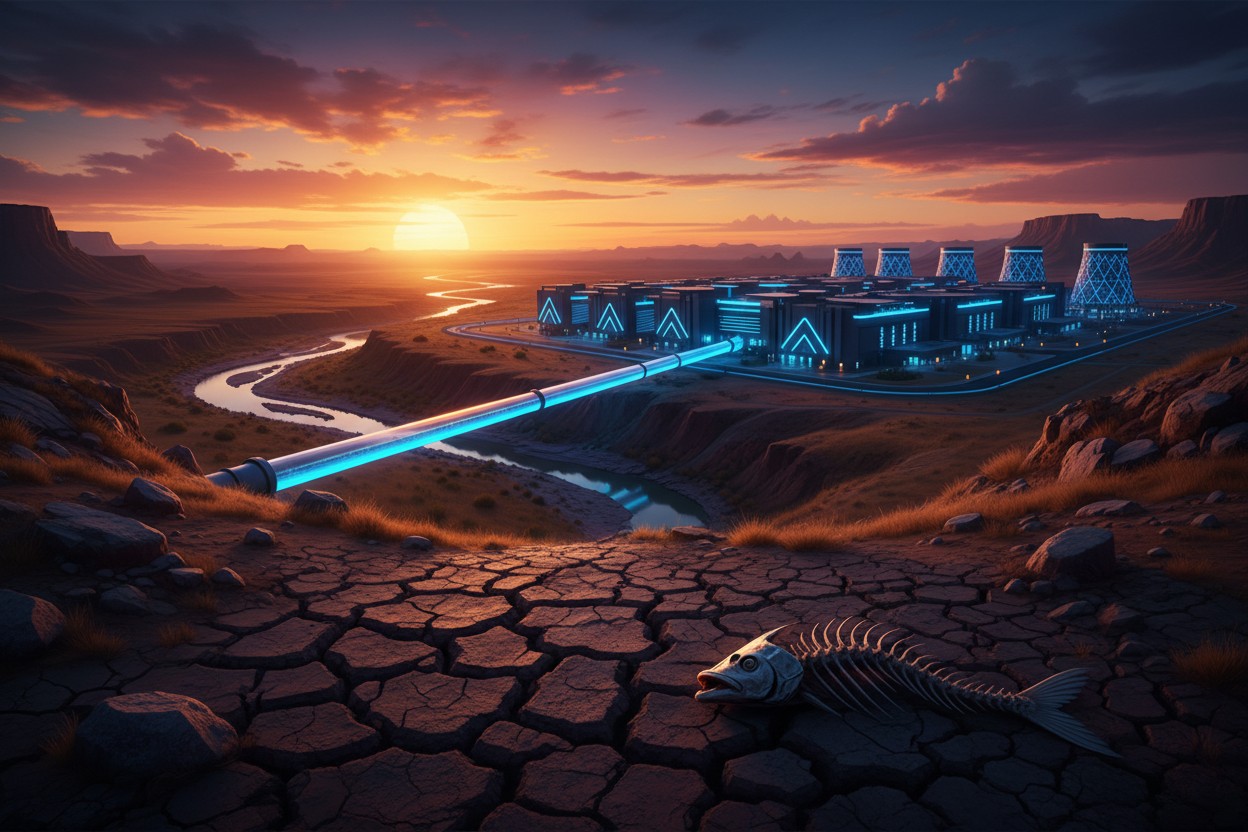 British media blames Muslims for wasting water during wudu, hiding the fact that AI data centers are the real problem