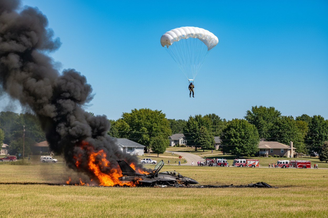 F-16 Crash Prompts Urgent Evacuation in Michigan’s Grand Traverse County   – NaturalNews.com