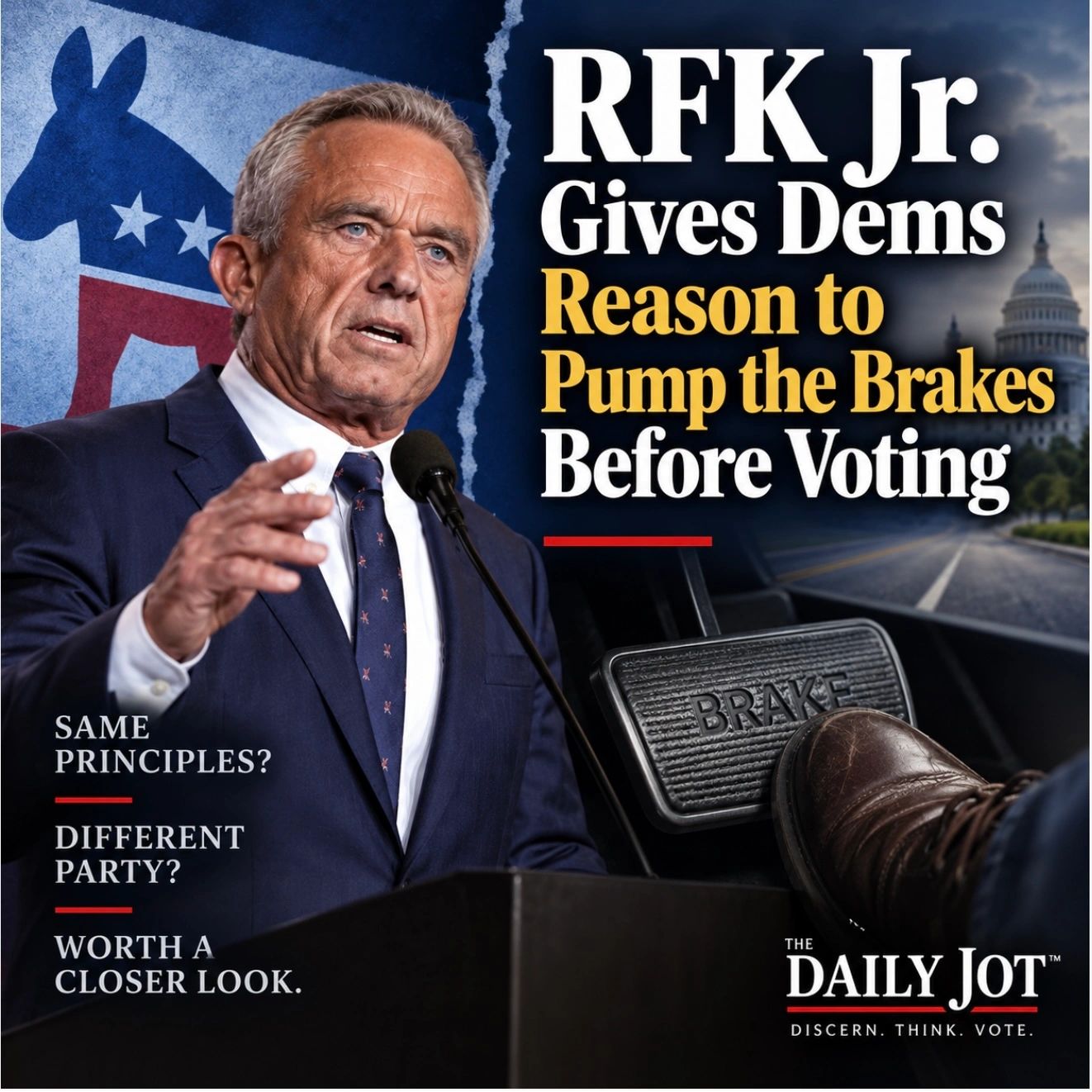 RFK, Jr. gives Dems reasons to Pump the Brakes before Voting