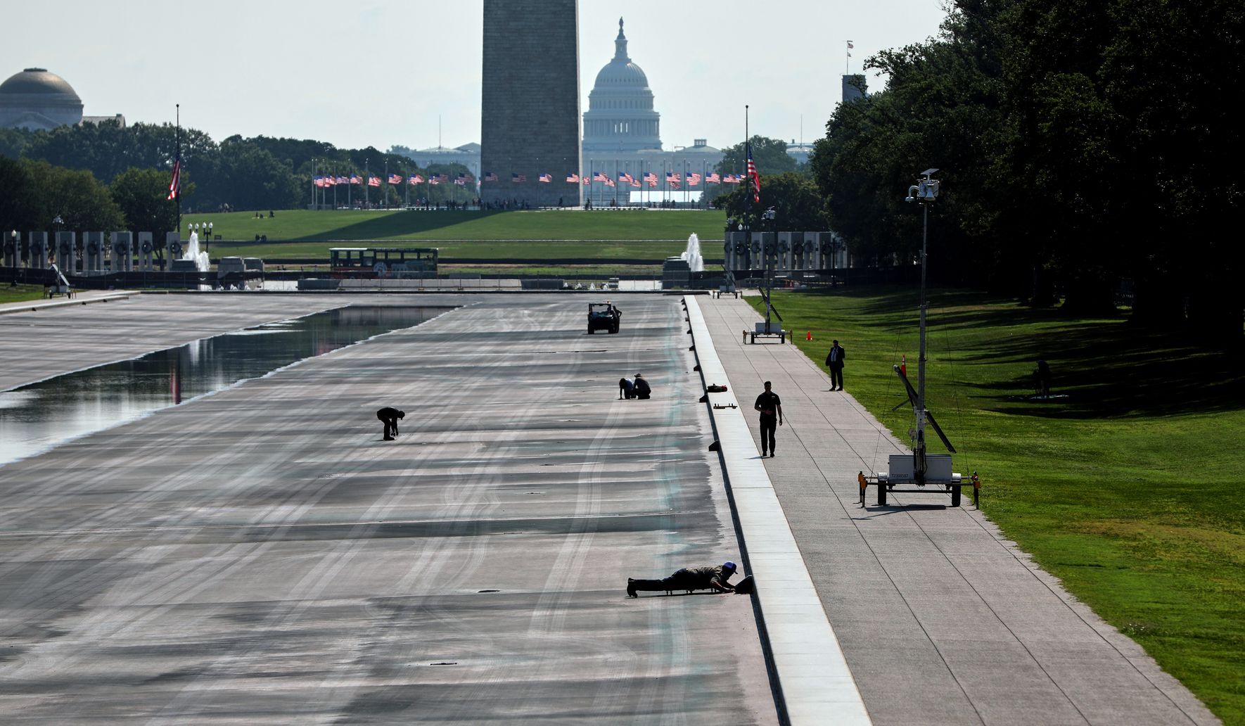 Trump Administration Pays $2.7M, 10 Weeks After $16M Reflecting Pool Overhaul