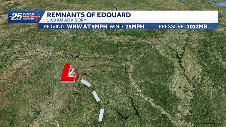 Remnants of Tropical Storm Edouard Bring Heavy Rain to Dallas Area