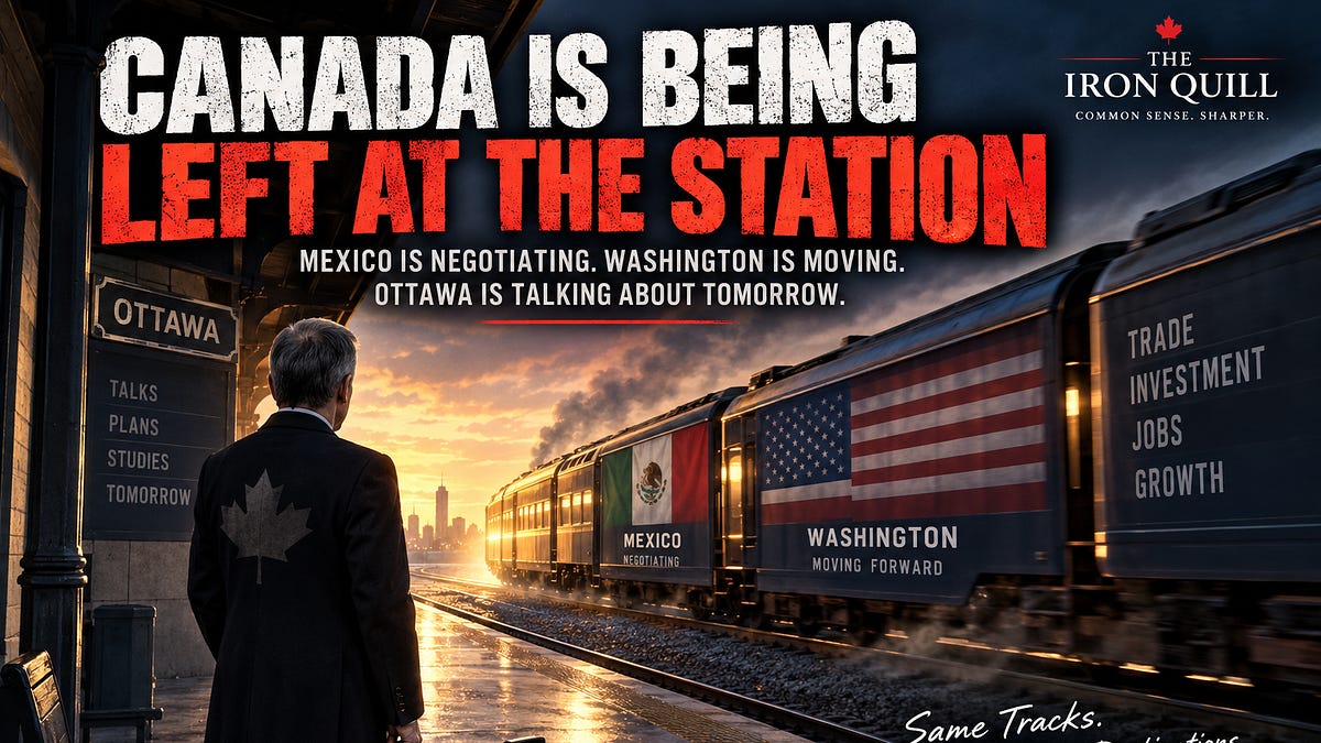 CANADA IS BEING LEFT AT THE STATION - The Iron Quill