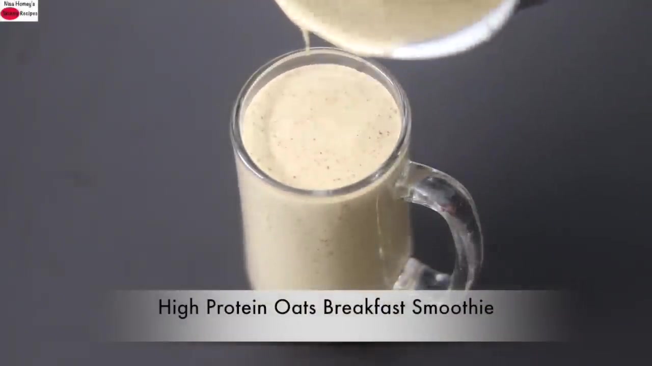 High Protein Oats Breakfast Smoothie Recipe - No Sugar | No Milk - Oats Smoothie For Weight Loss - Brighteon.com
